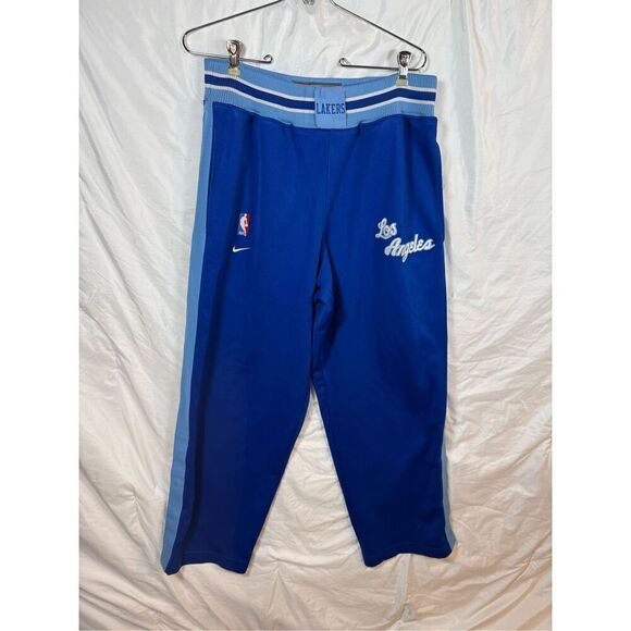 Vintage Nike Team Los Angeles Lakers Warm-Up Pants - Blue - Size M - RARE - Picture 1 of 5
